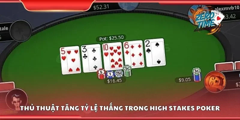 Thủ thuật tăng tỷ lệ thắng trong high stakes poker